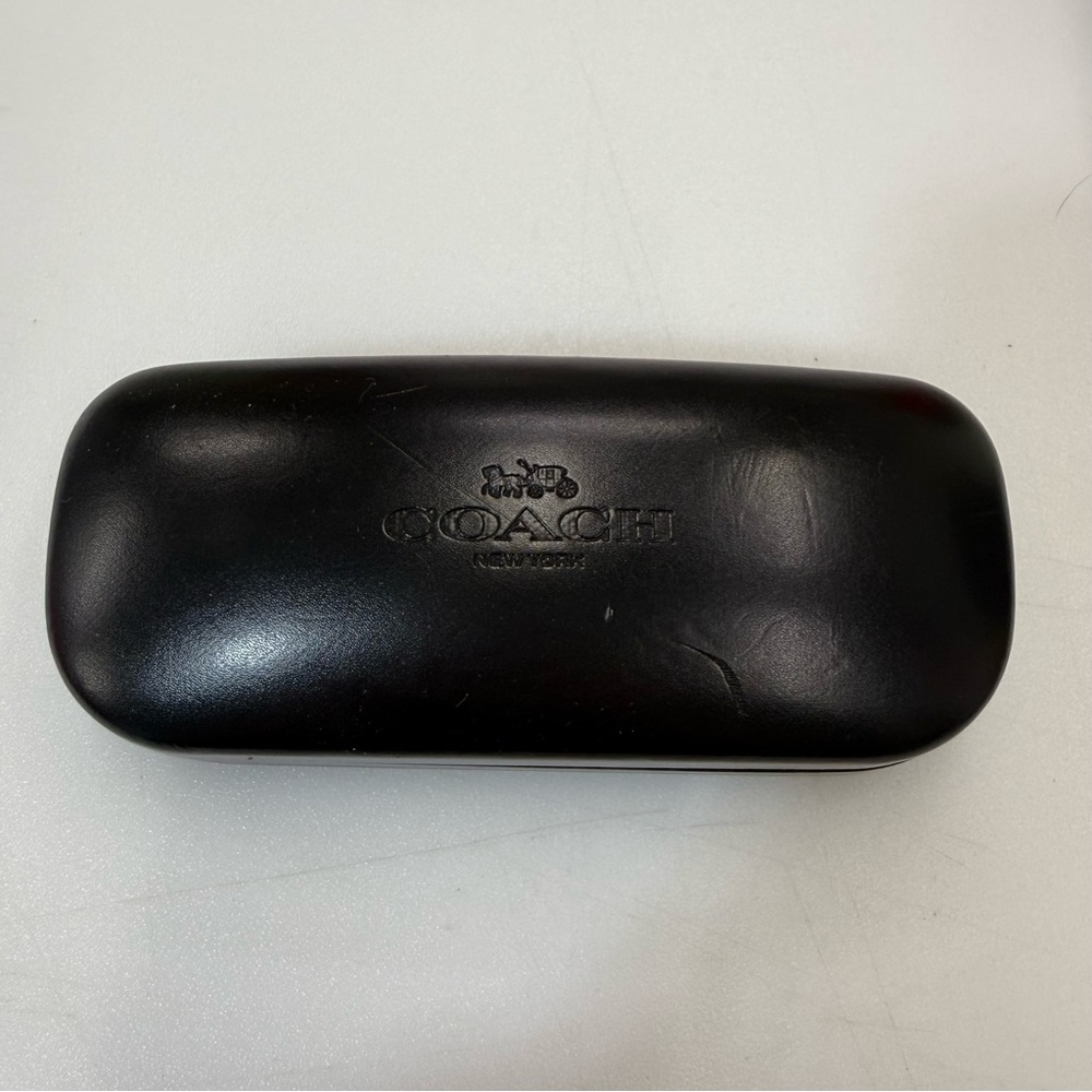 Coach Glasses Black Hard Clamshell Case Eyeglasses Sunglasses Women Men EUC